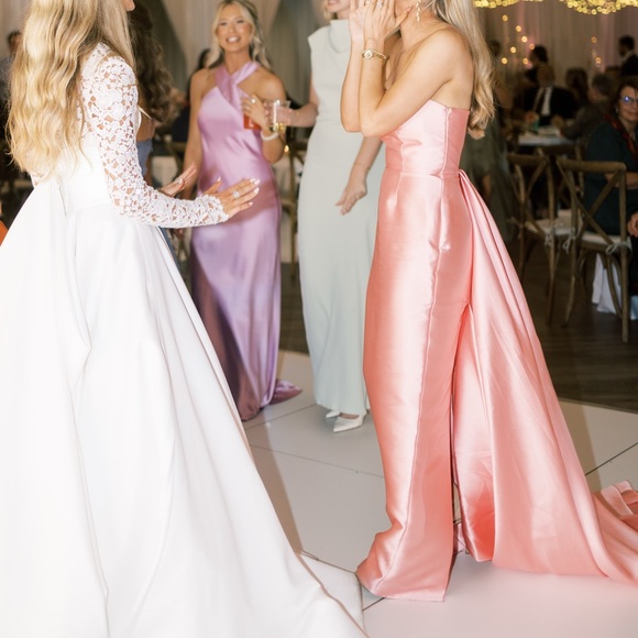 Solace London Imani Strapless Pink Gown - Picture 7 of 8